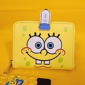 Loungefly Spongebob Squarepants Cosplay 25th Anniversary Zip Around Wallet NEW